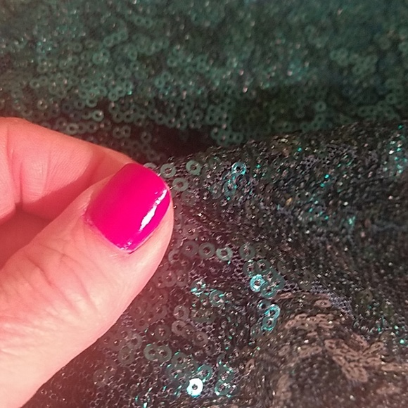 Top, Rue 21 Emerald Green Sequined Tank Top - Picture 8 of 8